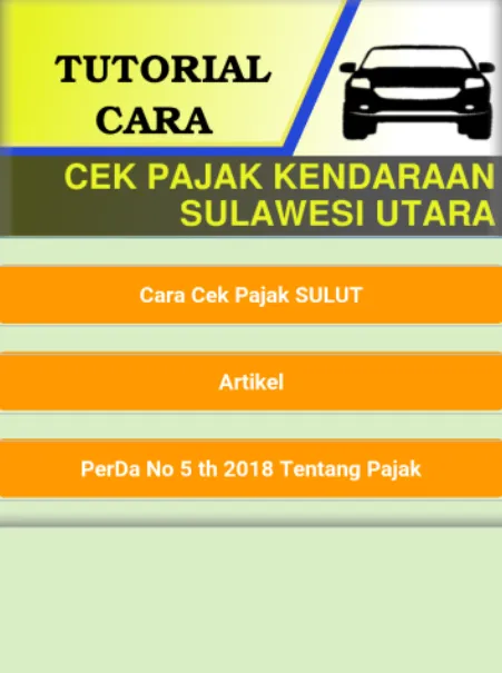 Cek Pajak Kendaraan Sulut | Indus Appstore | Screenshot