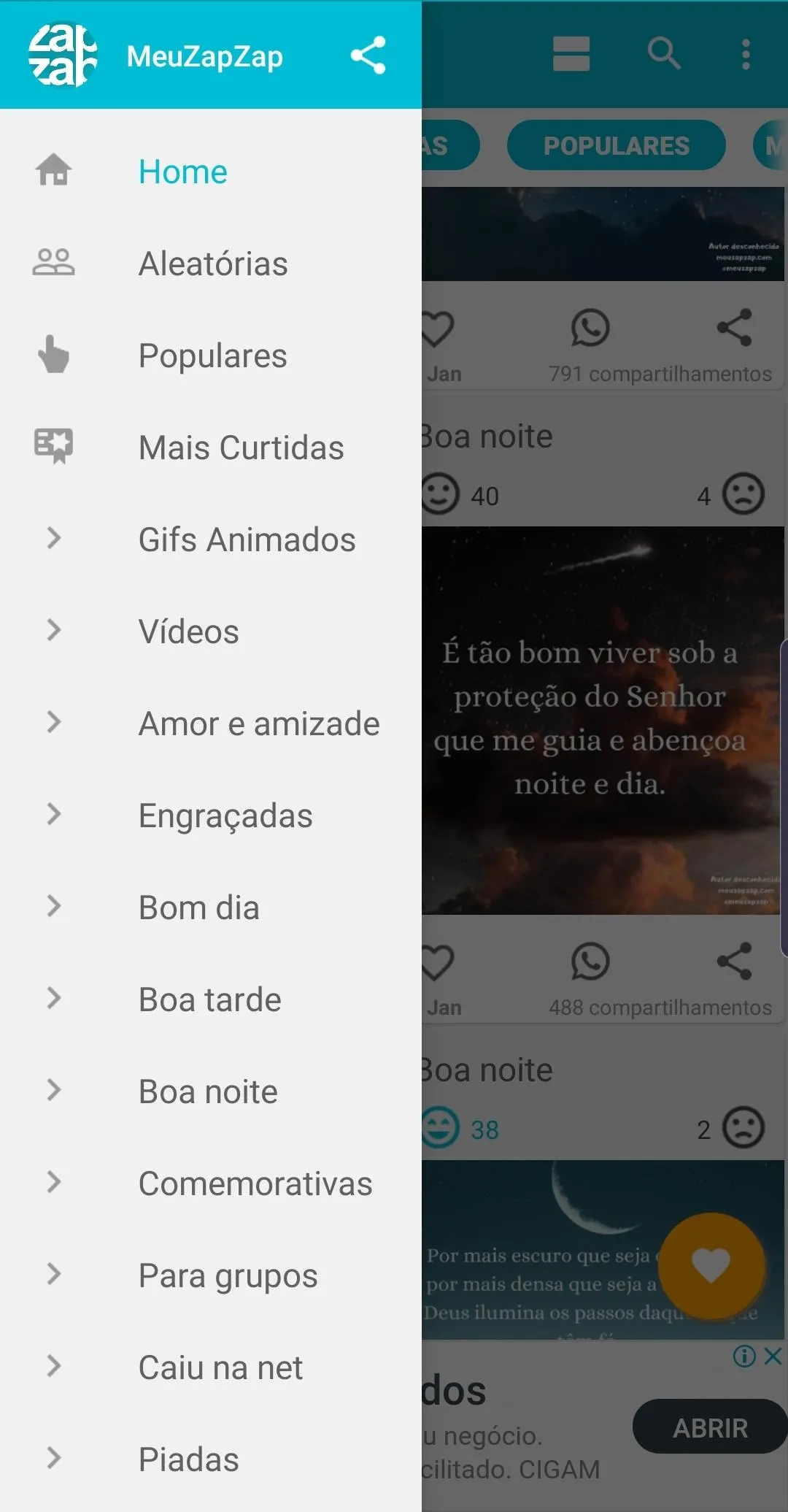 Imagens, Frases, Gifs e Vídeos | Indus Appstore | Screenshot