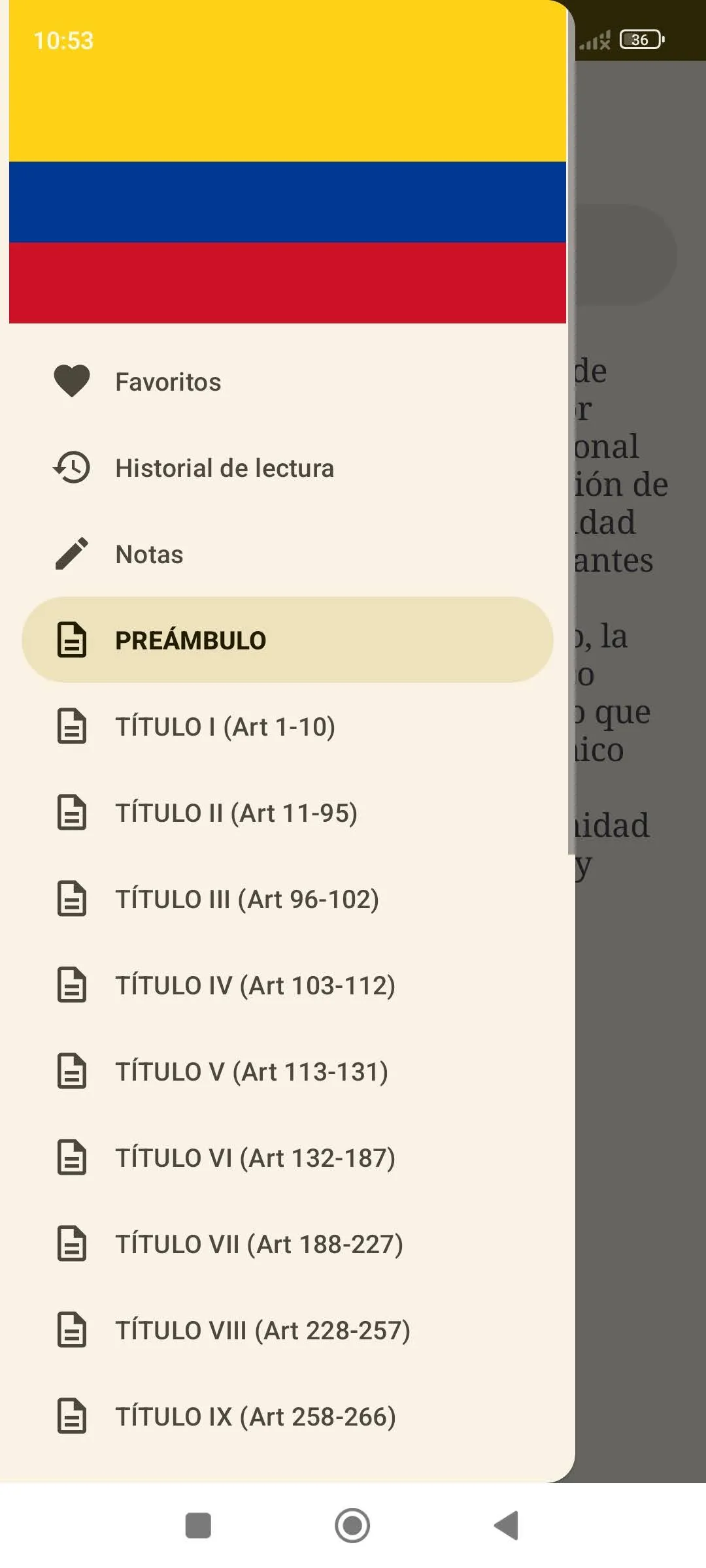 Constitución de Colombia | Indus Appstore | Screenshot