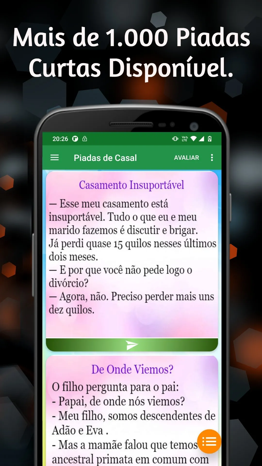 Piadas Curtas Divertidas | Indus Appstore | Screenshot