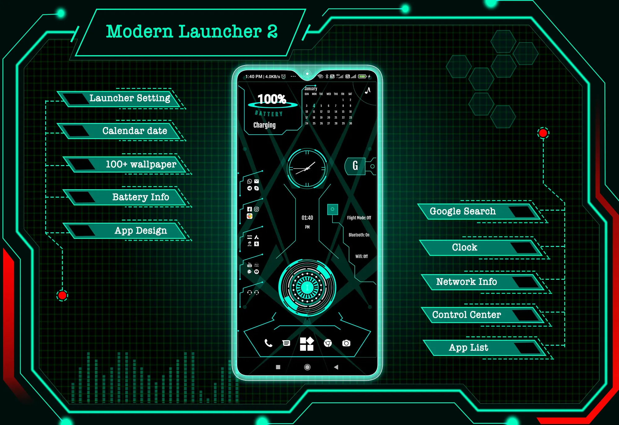 Modern Launcher 2 - AppLock | Indus Appstore | Screenshot