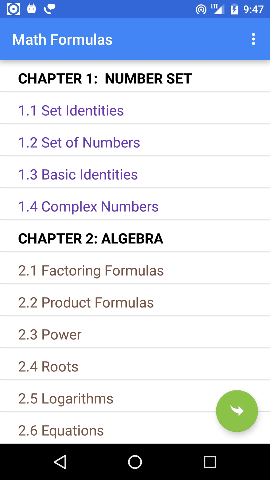 Math Formulas | Indus Appstore | Screenshot