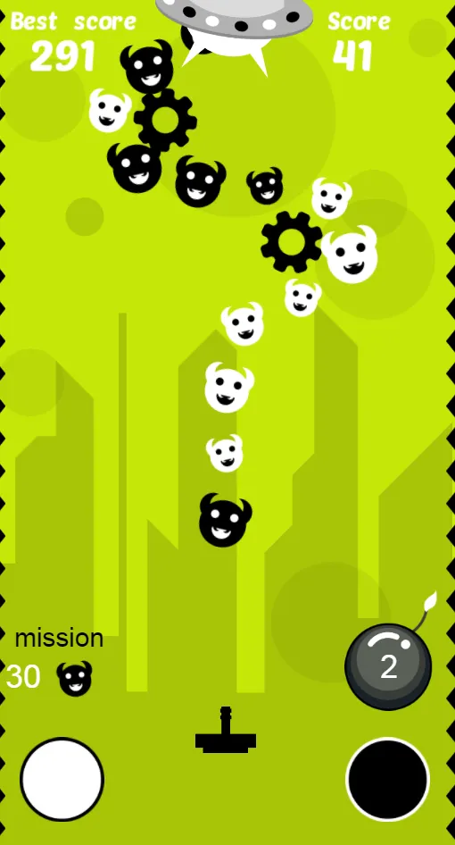 invaders bw | Indus Appstore | Screenshot