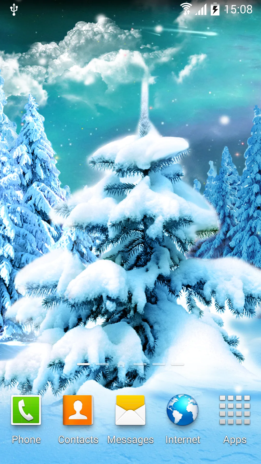 Winter Forest Live Wallpaper | Indus Appstore | Screenshot