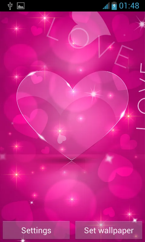 Love Hearts Live Wallpaper | Indus Appstore | Screenshot