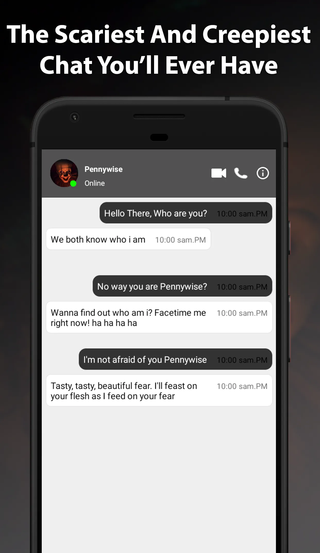 Horror Pennywise Video Call | Indus Appstore | Screenshot