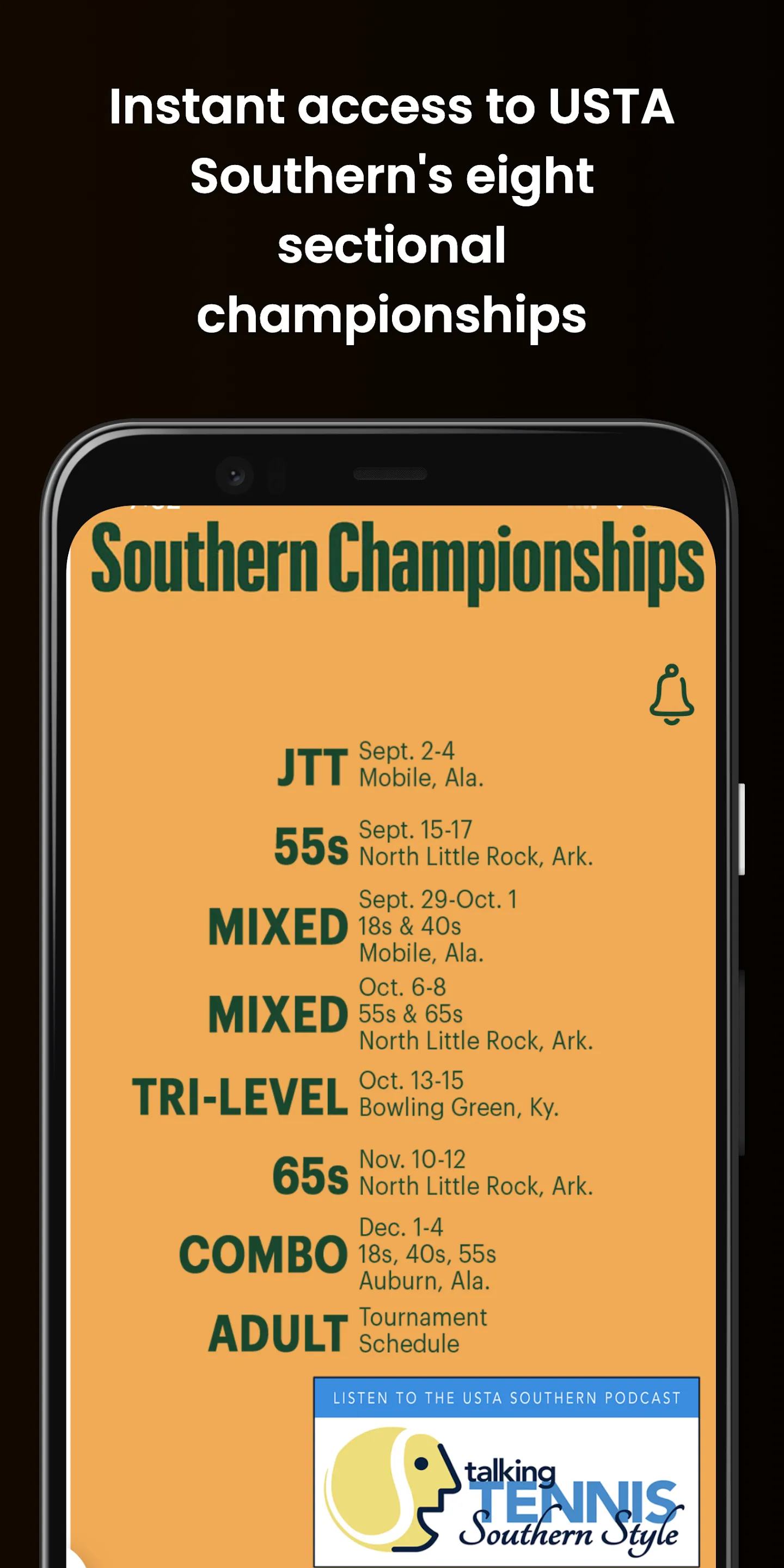 USTA Southern Championships | Indus Appstore | Screenshot