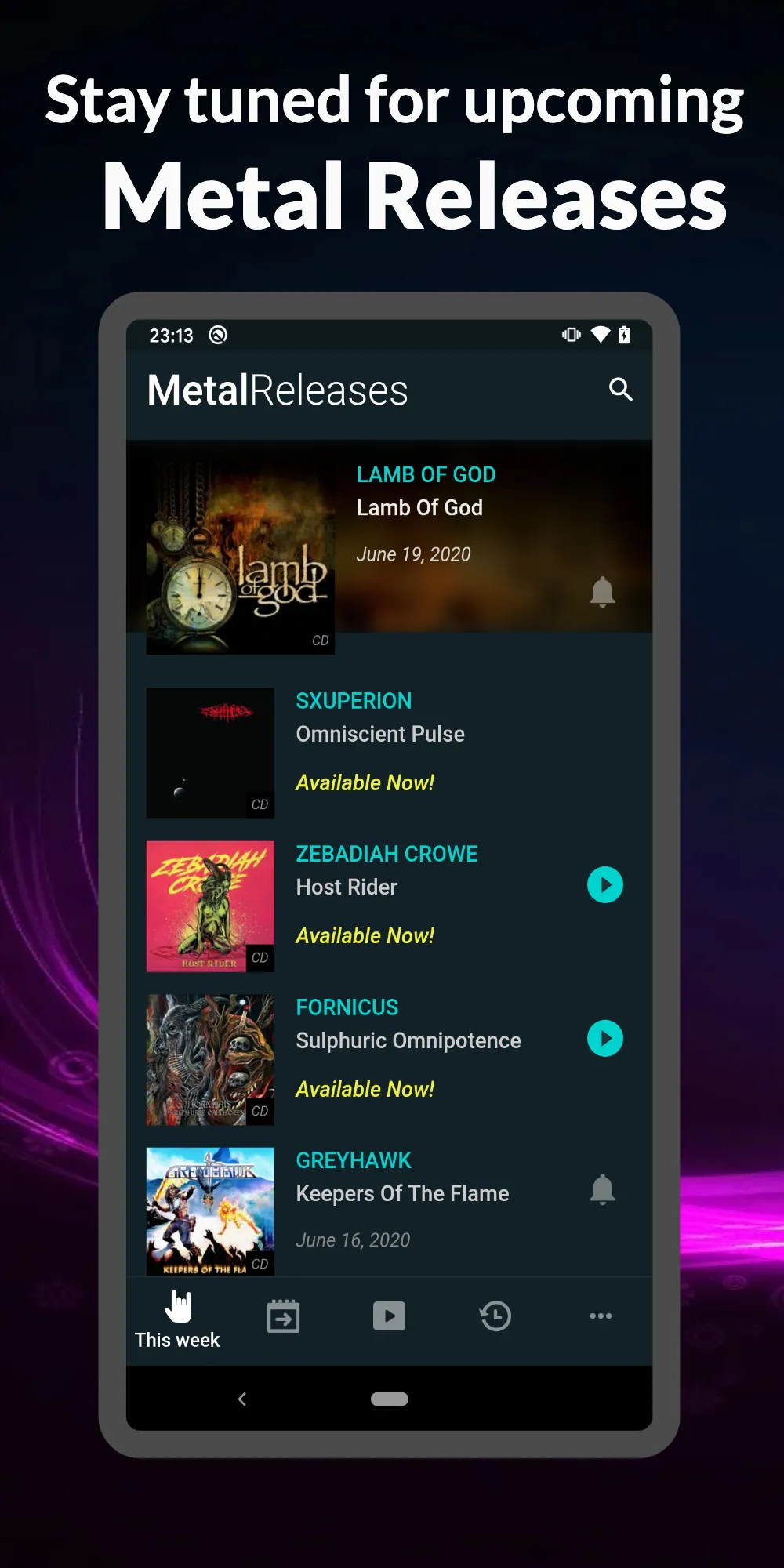 Metal Releases | Indus Appstore | Screenshot