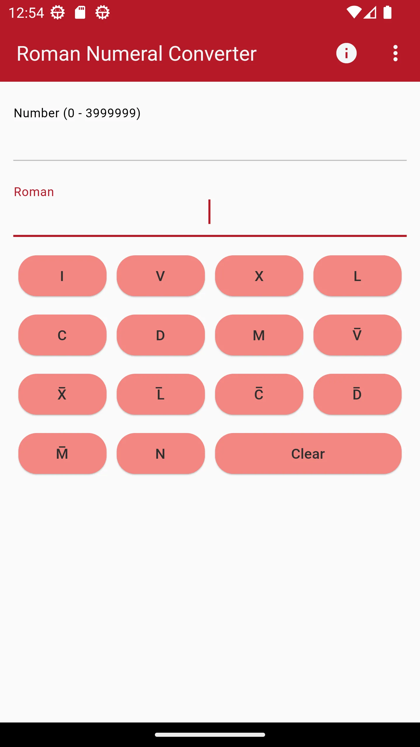 Roman Numeral Converter | Indus Appstore | Screenshot