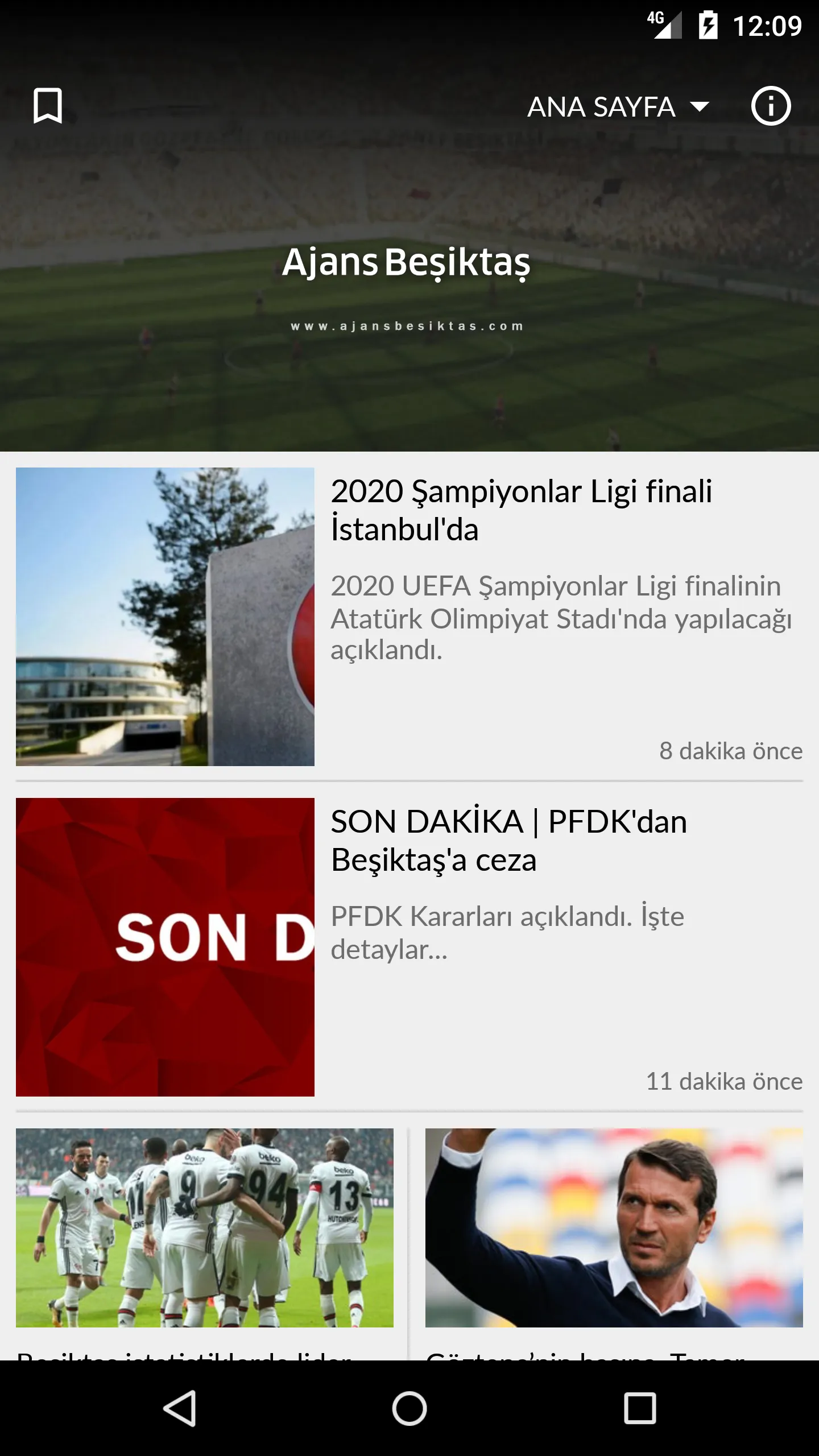 Ajans Beşiktaş | Indus Appstore | Screenshot