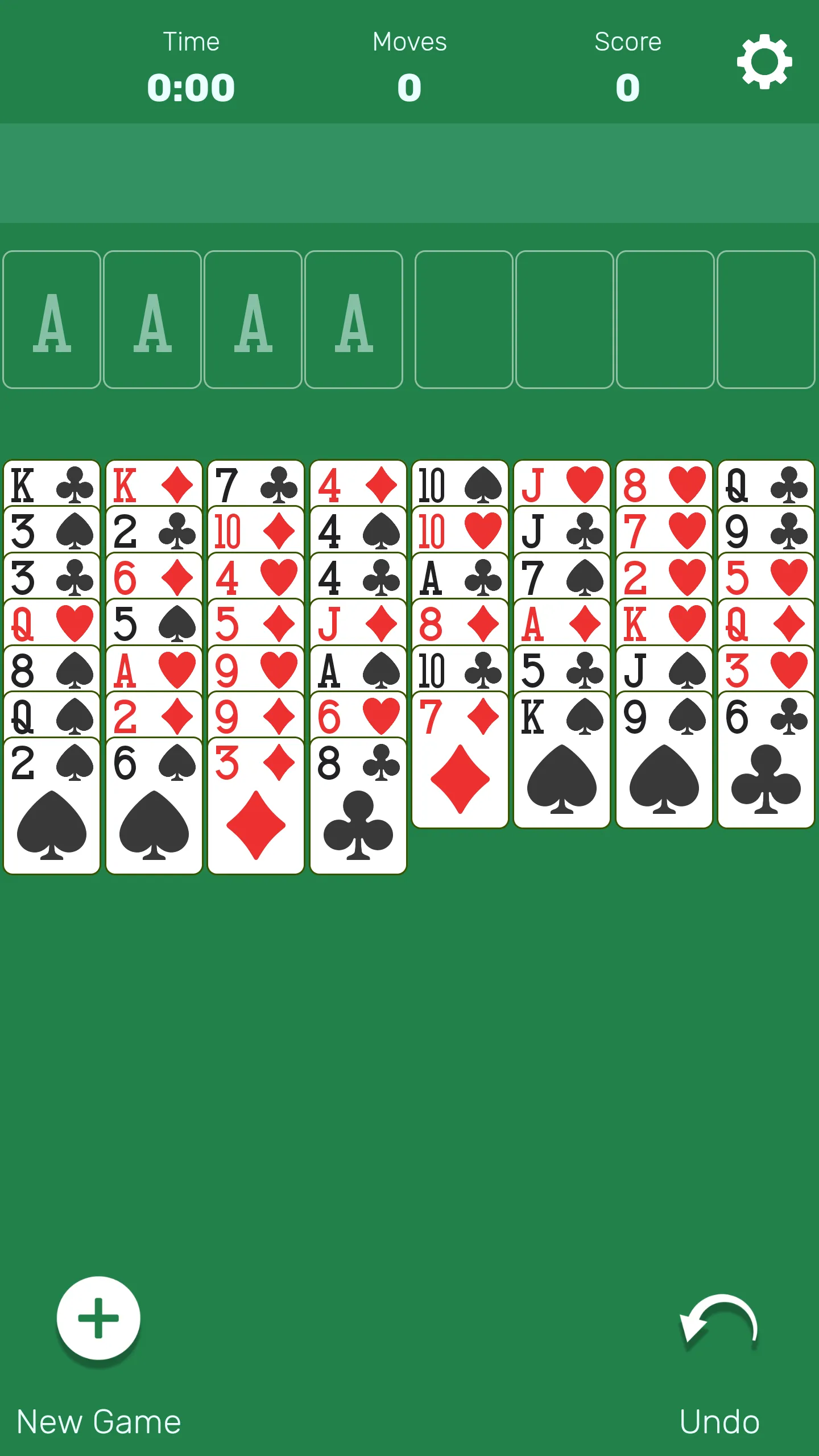 FreeCell (Classic Card Game) | Indus Appstore | Screenshot