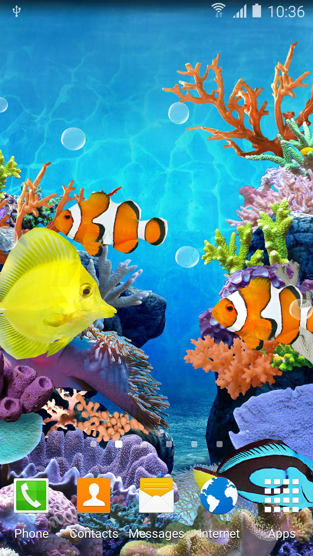 Coral Fish Live Wallpaper | Indus Appstore | Screenshot