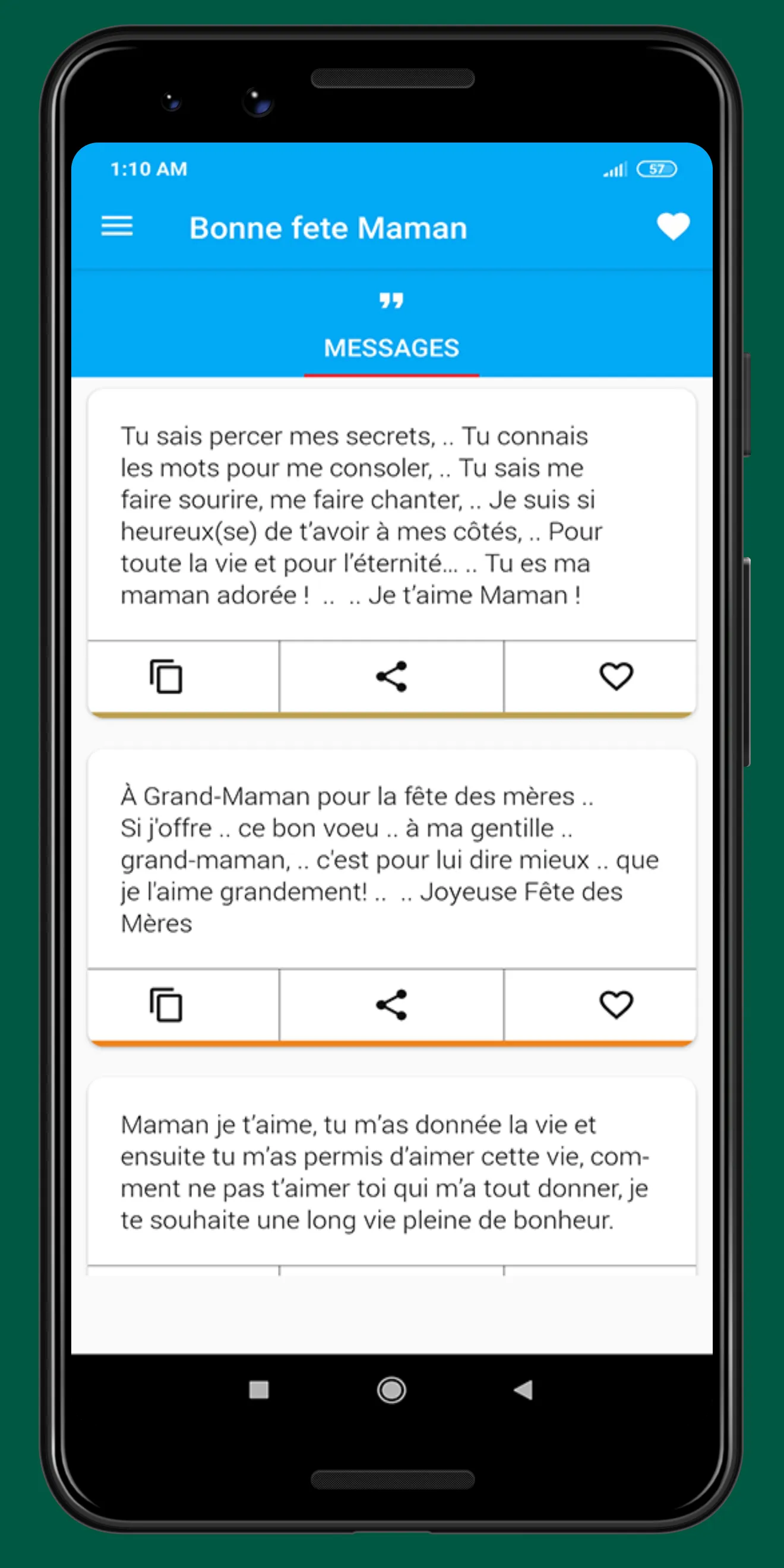 Fête des mères sms | Indus Appstore | Screenshot