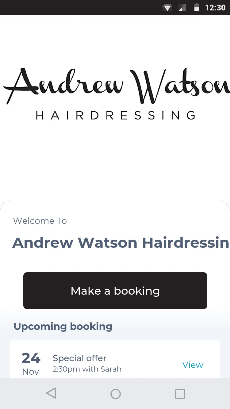 Andrew Watson Hairdressing | Indus Appstore | Screenshot