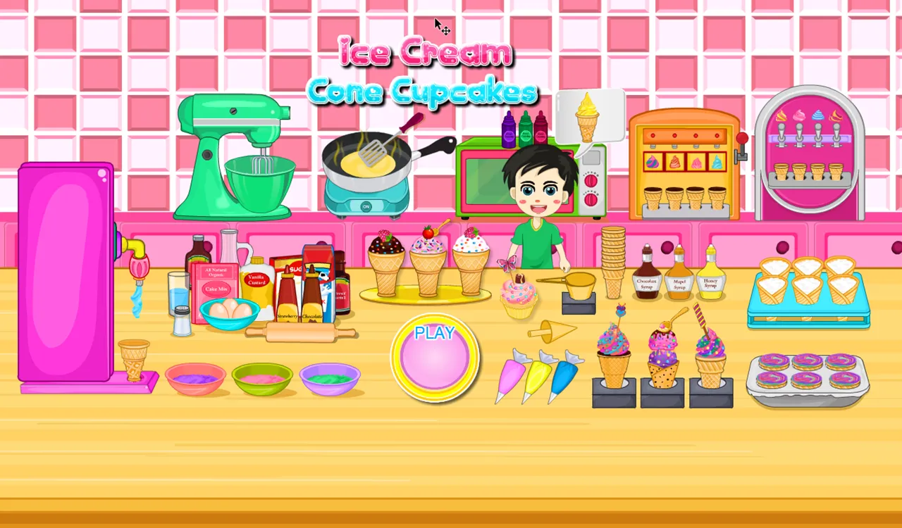 Cooking Ice Cream Cone Cupcake | Indus Appstore | Screenshot