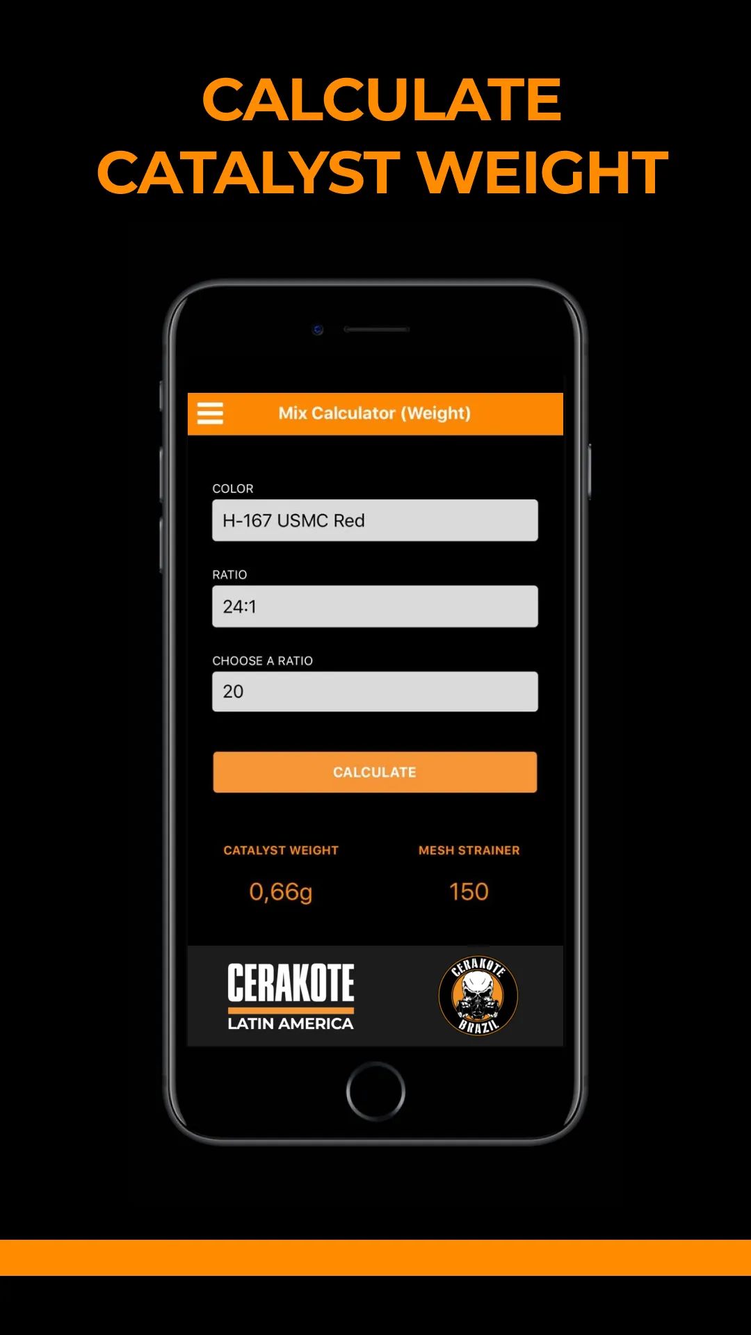 Cerakote Mix Calculator | Indus Appstore | Screenshot