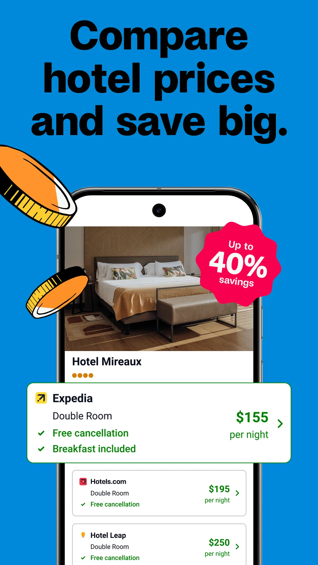 trivago: Compare hotel prices | Indus Appstore | Screenshot