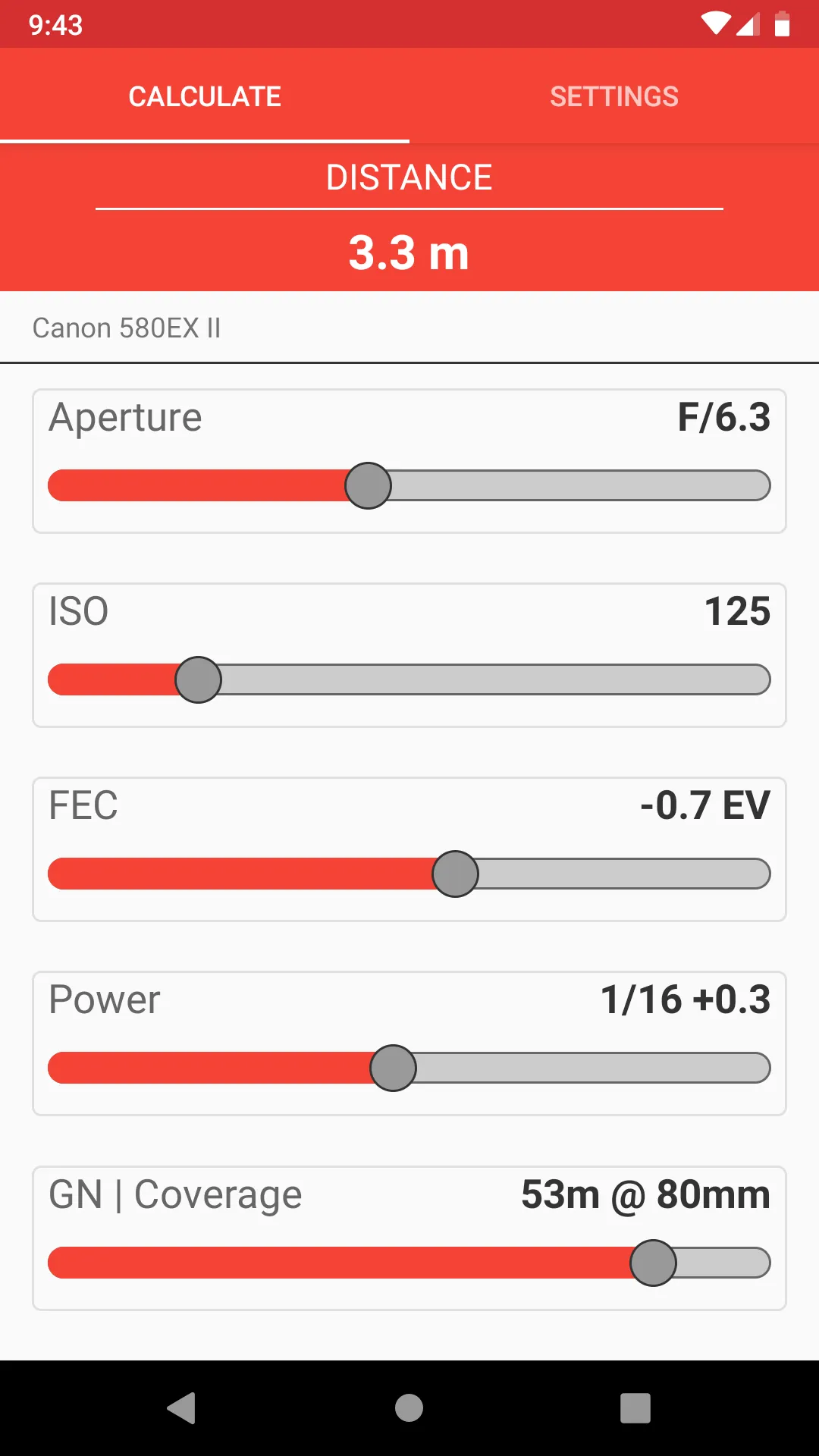 Manual Flash Calculator | Indus Appstore | Screenshot