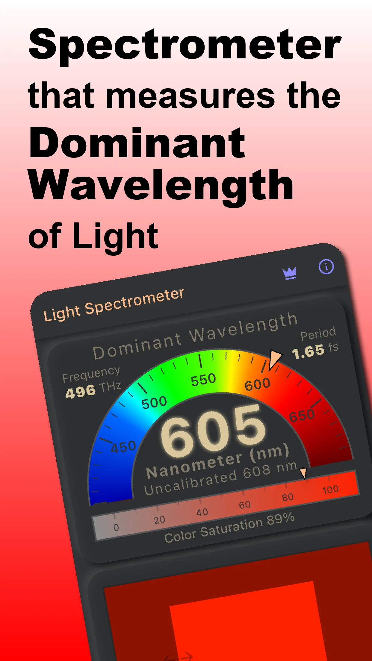 Dominant λ Light Spectrometer - Apps on Indus Appstore