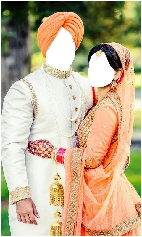 Couple Punjabi Wedding Frames | Indus Appstore | Screenshot