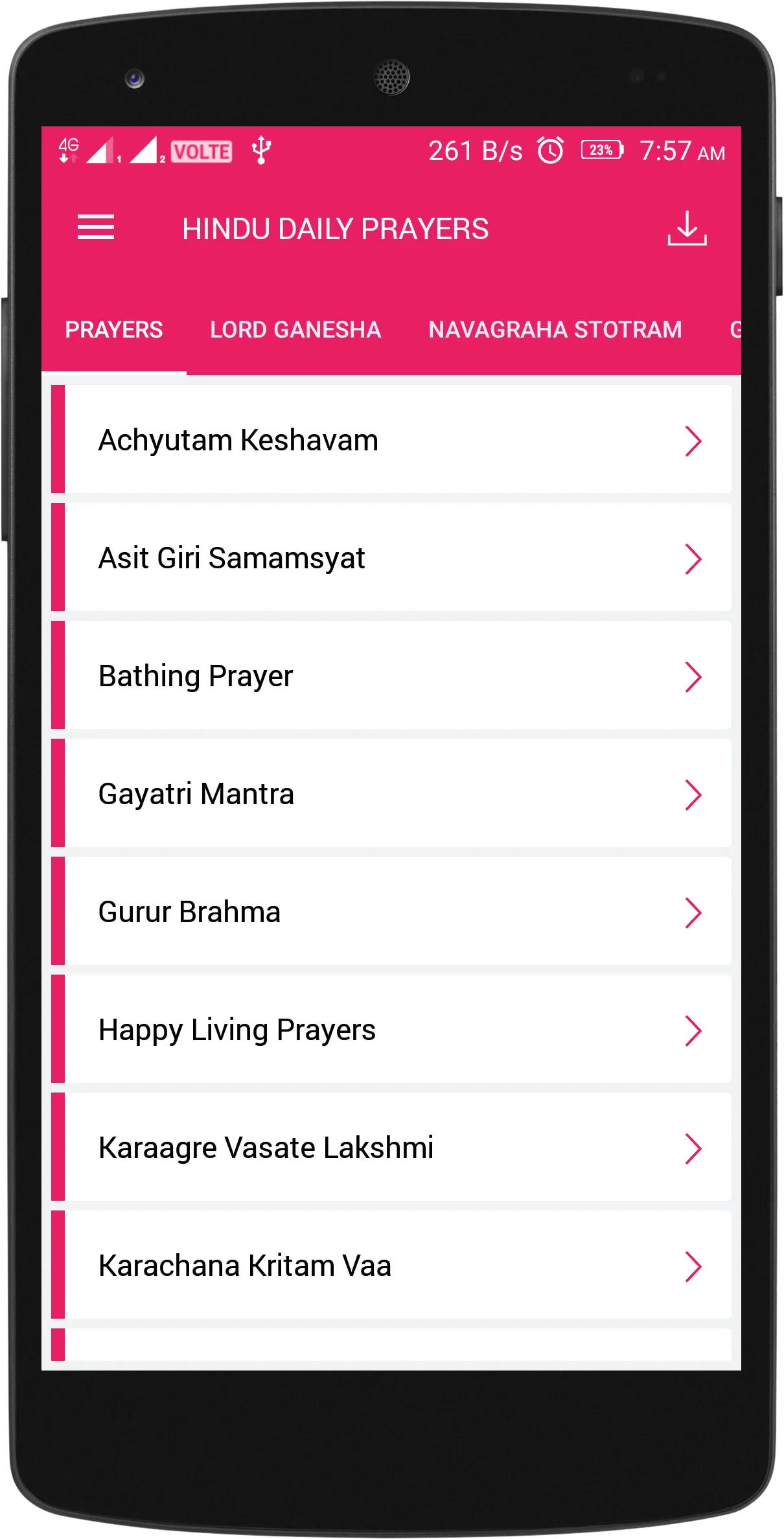 Hindu Daily Prayers | Indus Appstore | Screenshot