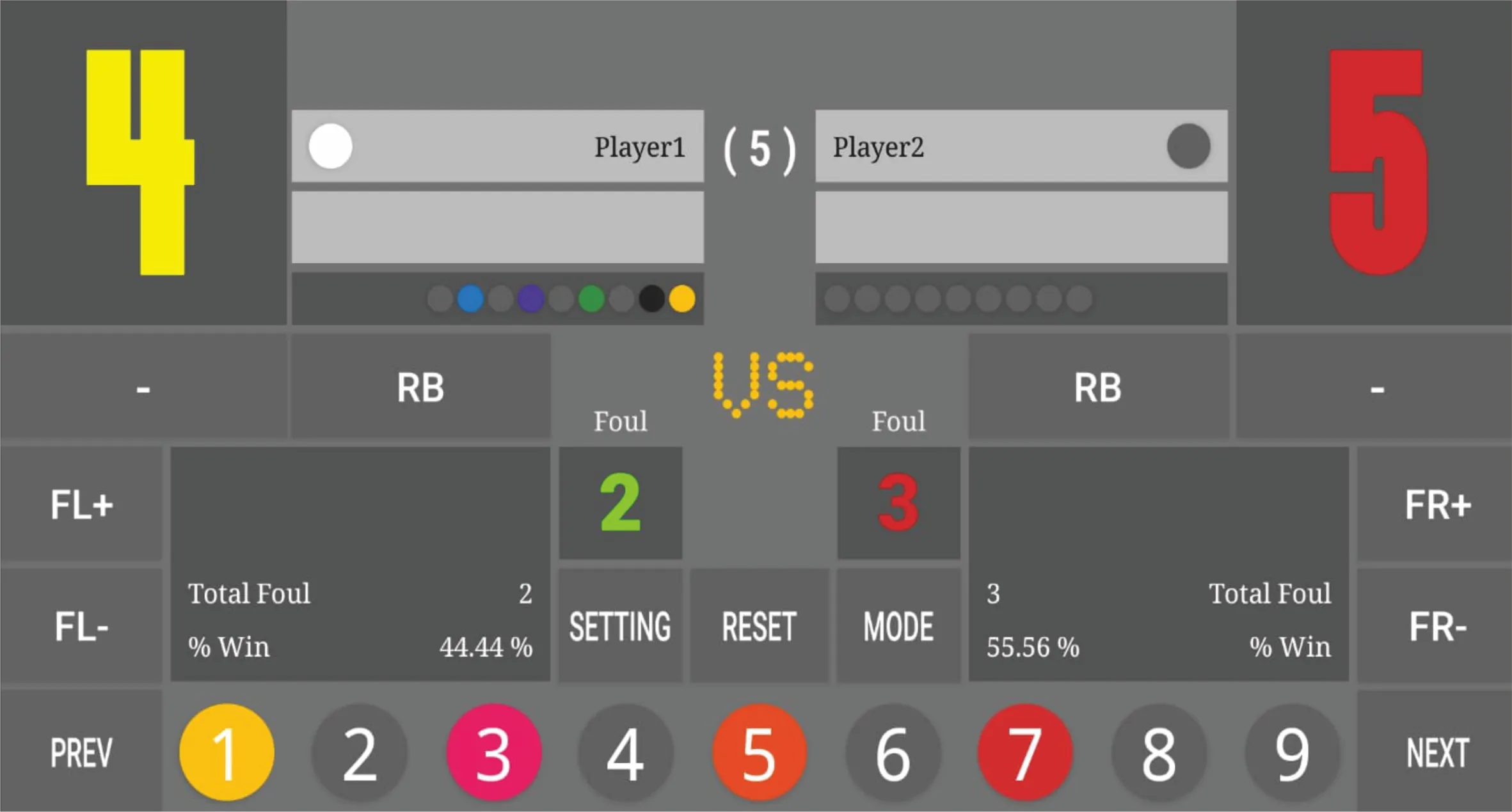 Scoreboard : Nine Ball | Indus Appstore | Screenshot