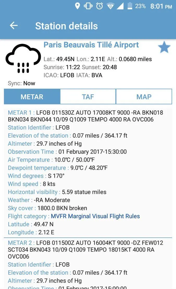 NOAA Aviation Live Sky Weather | Indus Appstore | Screenshot