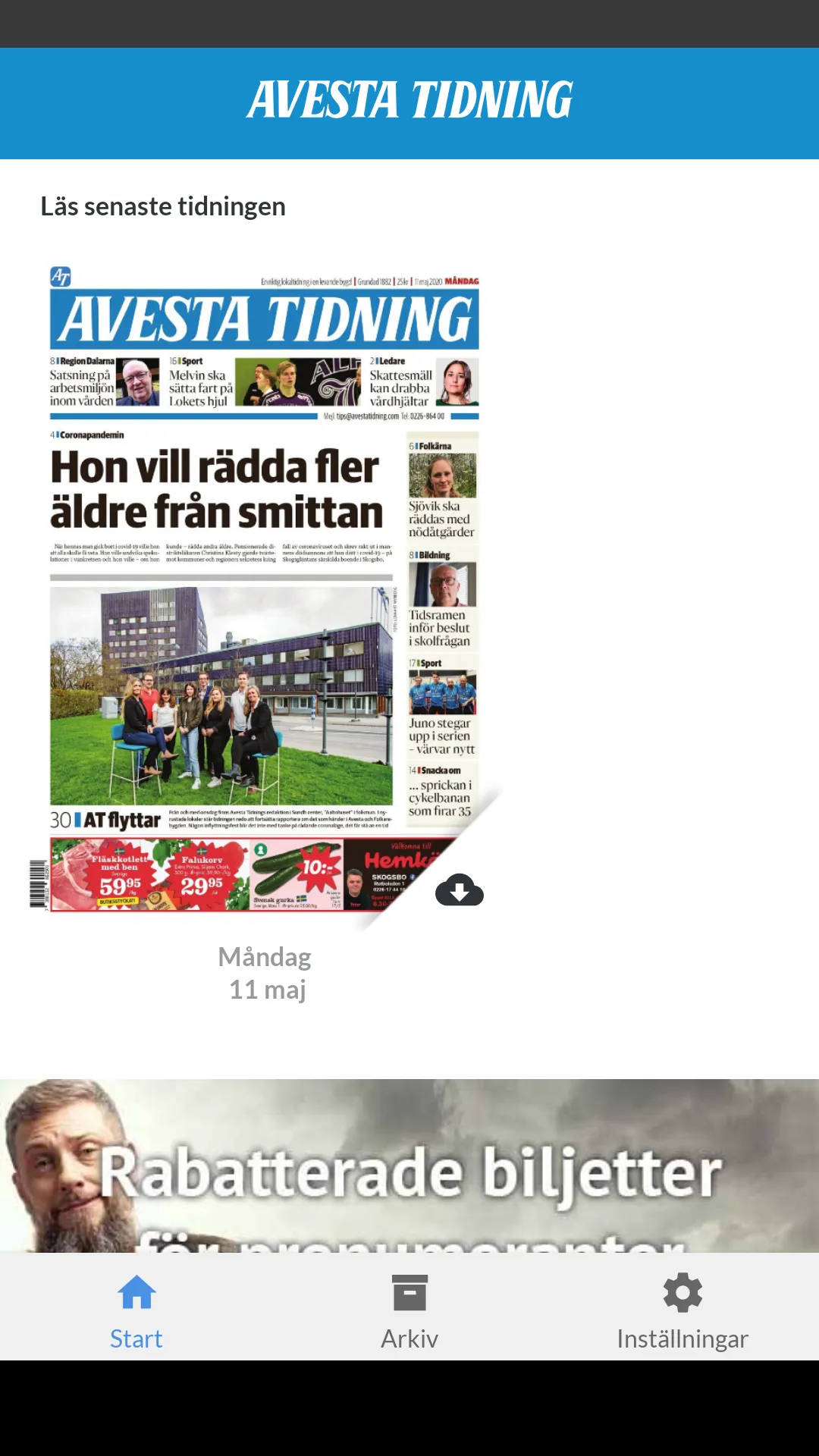 Avesta Tidning e-tidning | Indus Appstore | Screenshot