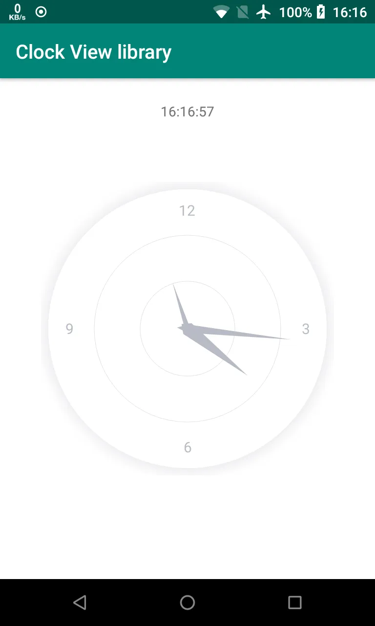 Clock View - Android Library | Indus Appstore | Screenshot