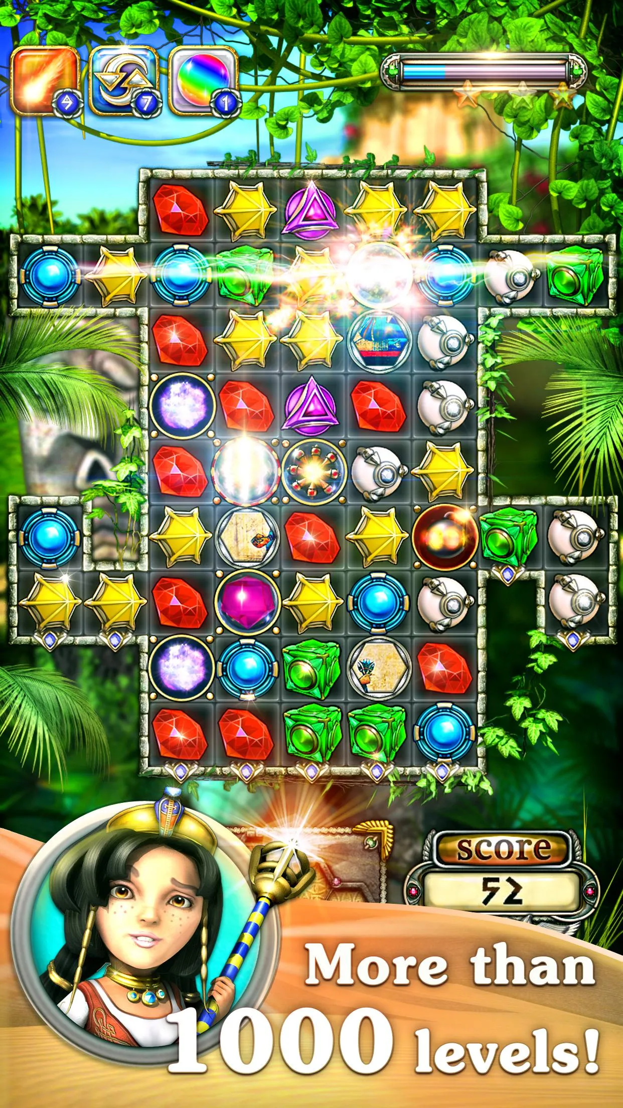 Jewellust Endless: match 3 | Indus Appstore | Screenshot