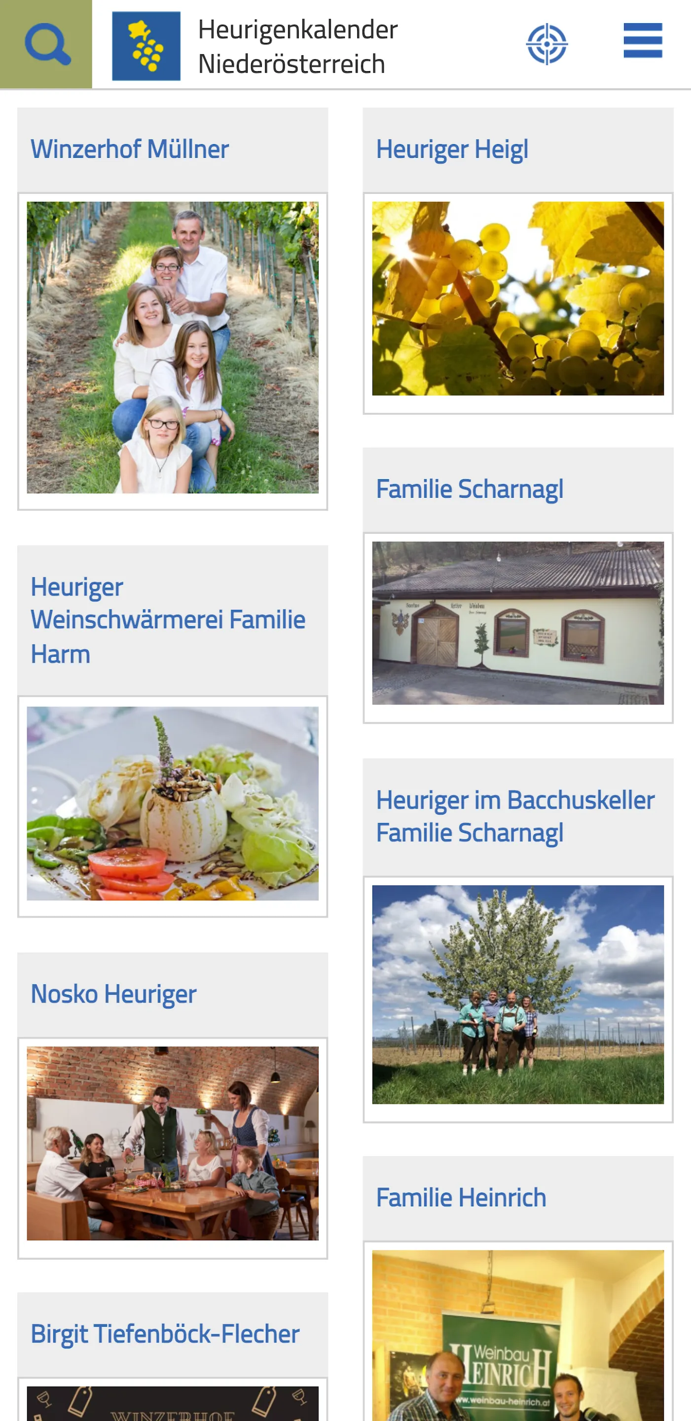 Heurigen Niederösterreich | Indus Appstore | Screenshot