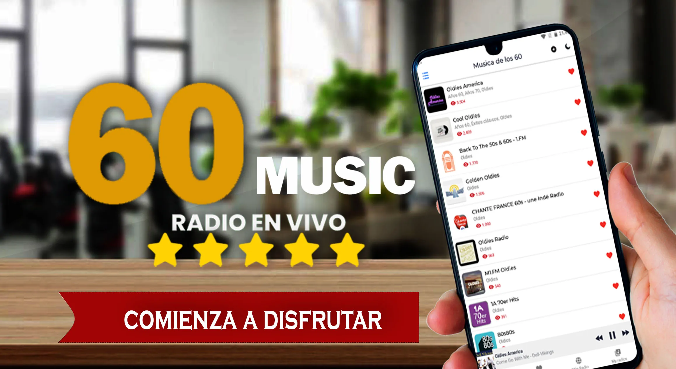 Musica de los 60s | Indus Appstore | Screenshot