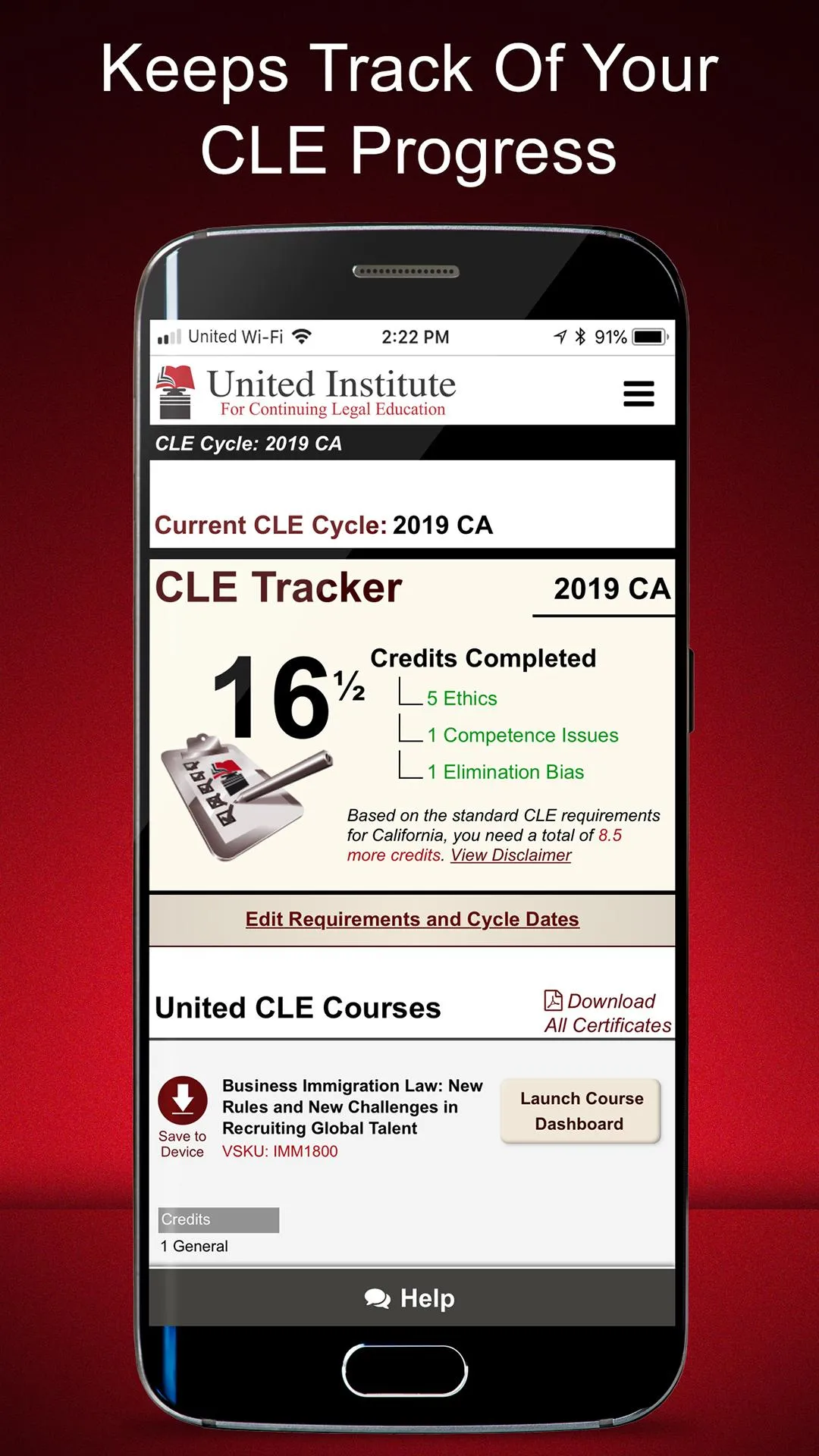 CLE On The Go by UnitedCLE.com | Indus Appstore | Screenshot