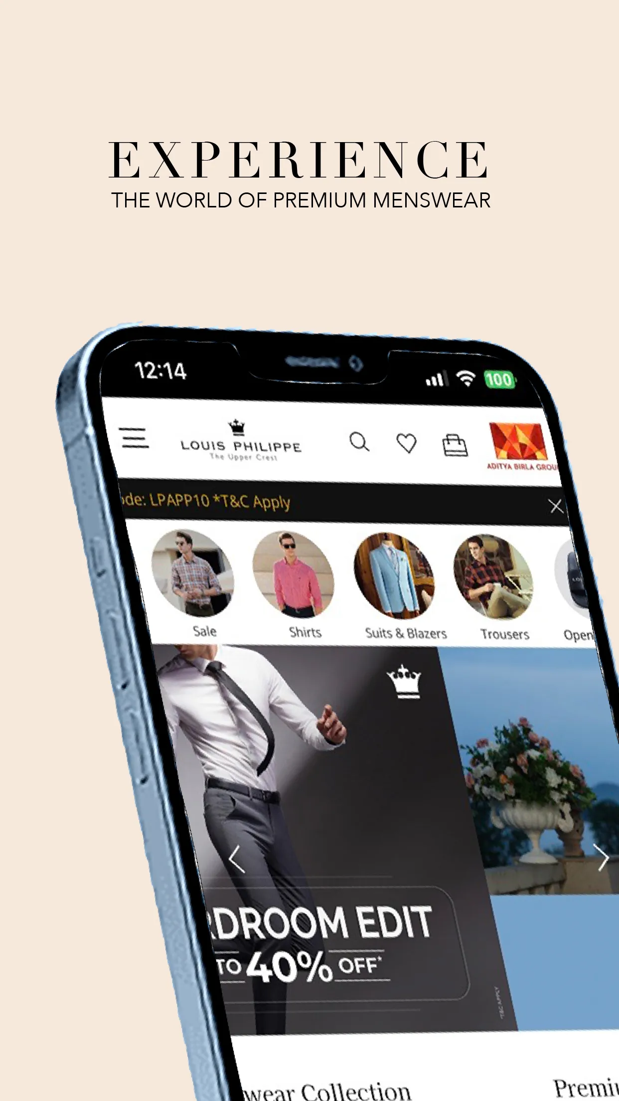 Louis Philippe Shopping App | Indus Appstore | Screenshot
