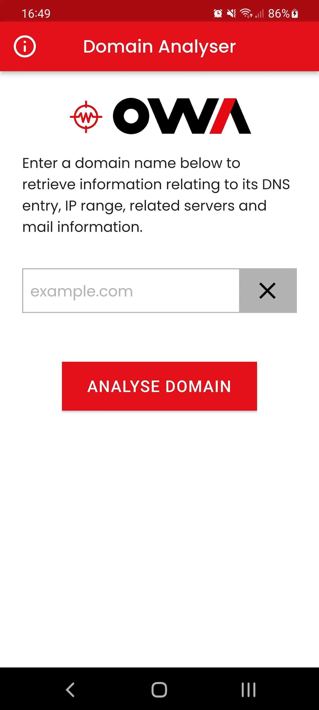 Domain Analyzer | Indus Appstore | Screenshot