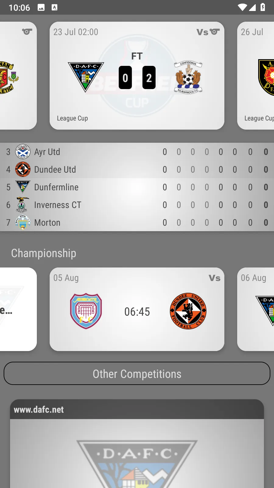 Dunfermline Athletic Fan App | Indus Appstore | Screenshot