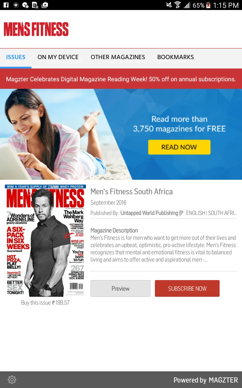 Men's Fitness South Africa | Indus Appstore | Screenshot