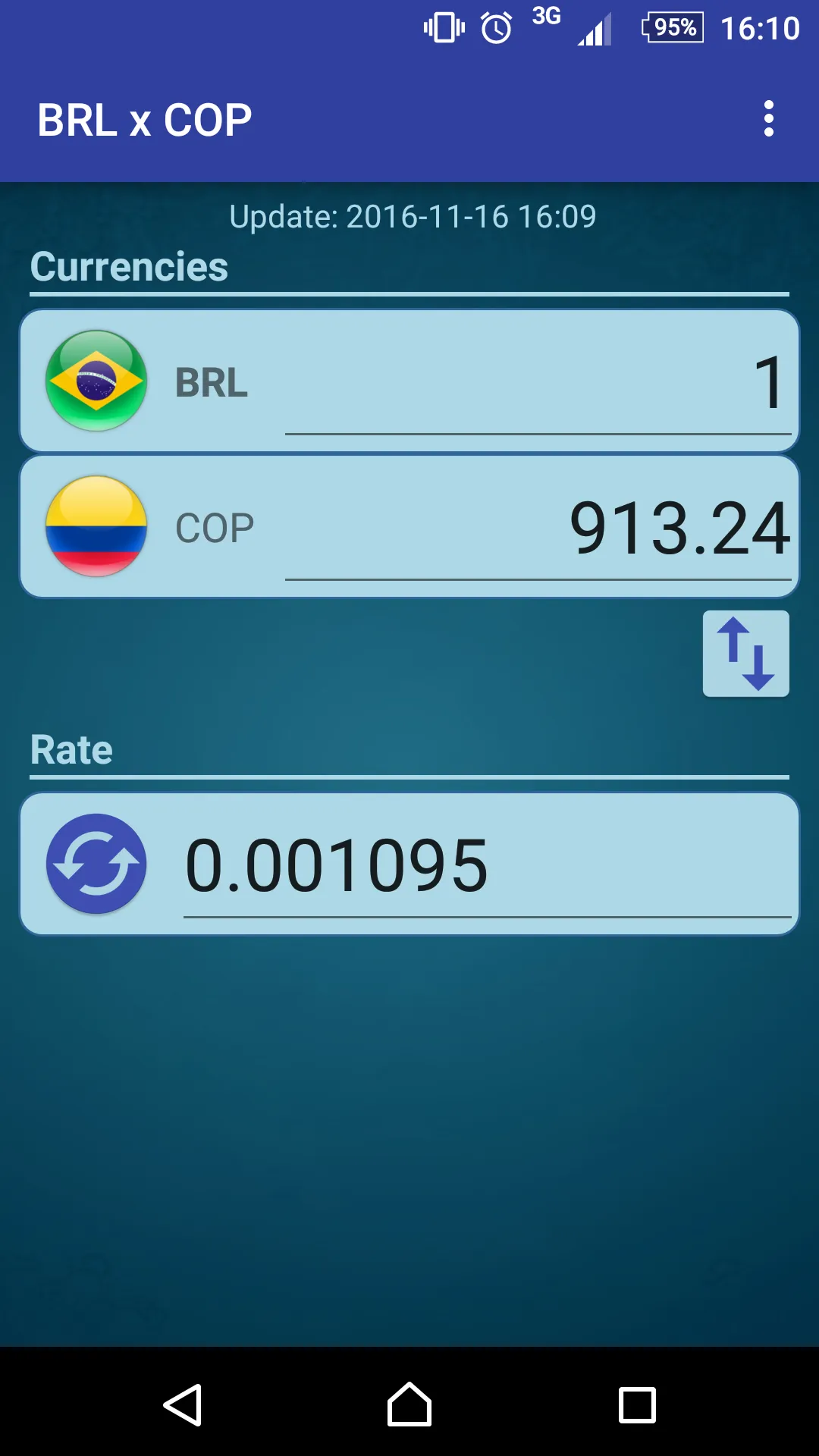 Brazilian Real Colombian Peso | Indus Appstore | Screenshot