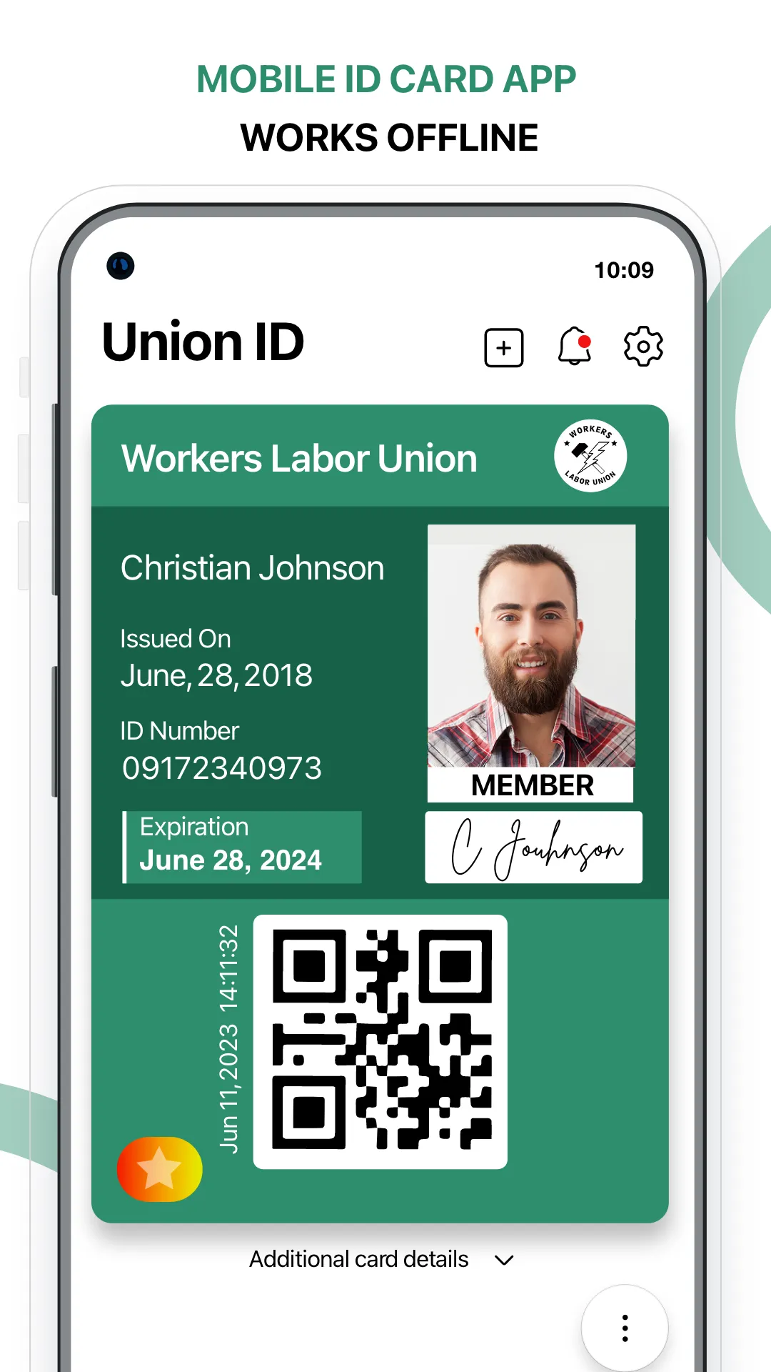 Union ID: Member ID Card | Indus Appstore | Screenshot