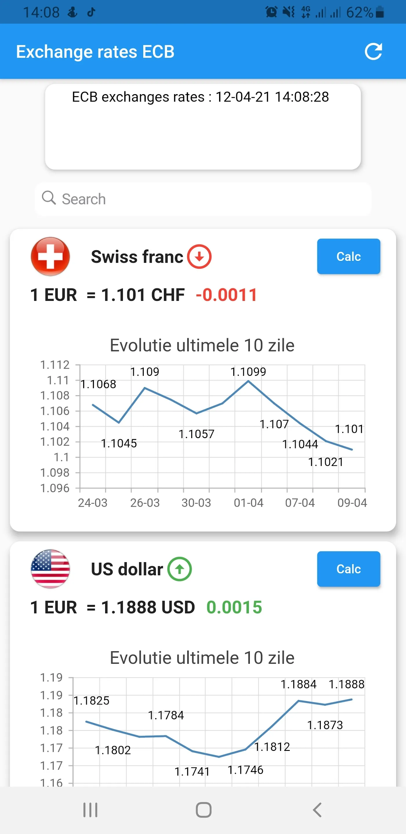 Exchange rates | Indus Appstore | Screenshot