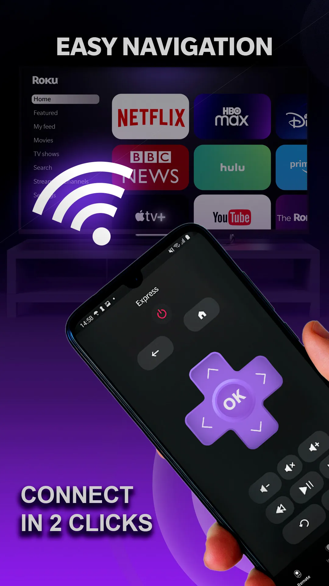 Roku Remote Control for RokuTV | Indus Appstore | Screenshot