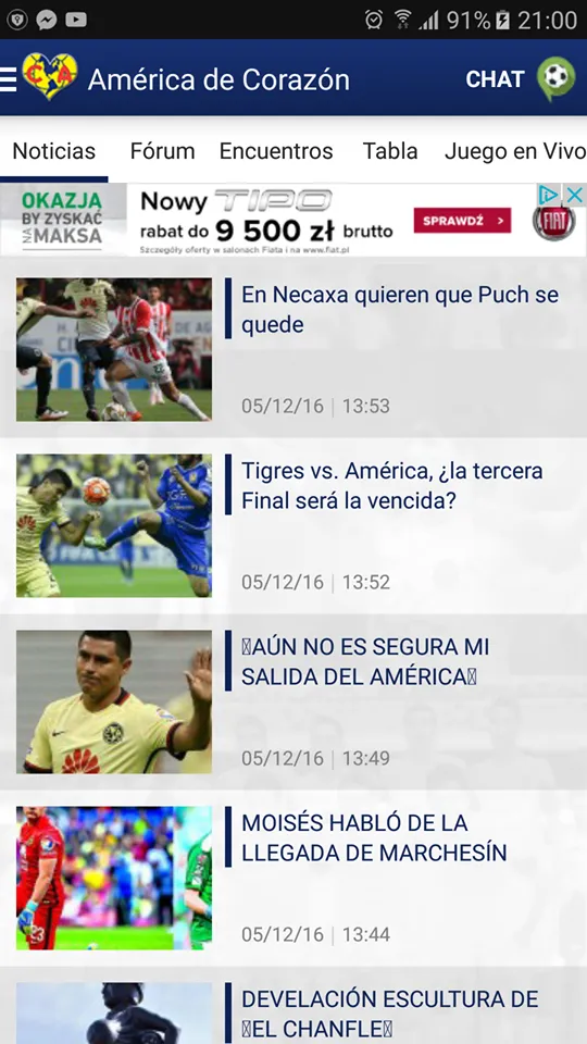 América de Corazón | Indus Appstore | Screenshot