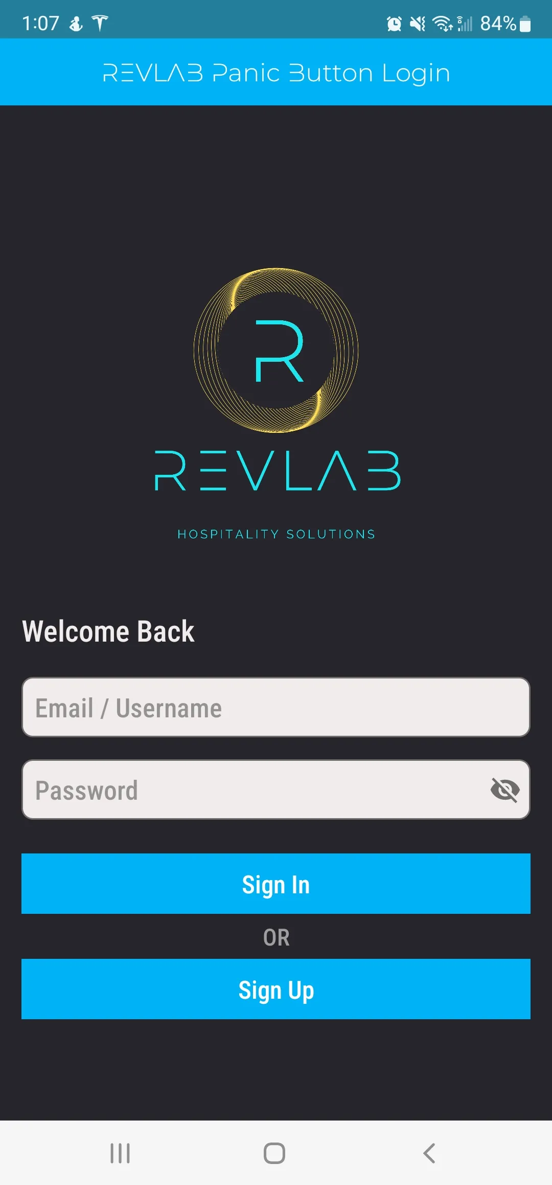 REVLAB Panic Button | Indus Appstore | Screenshot