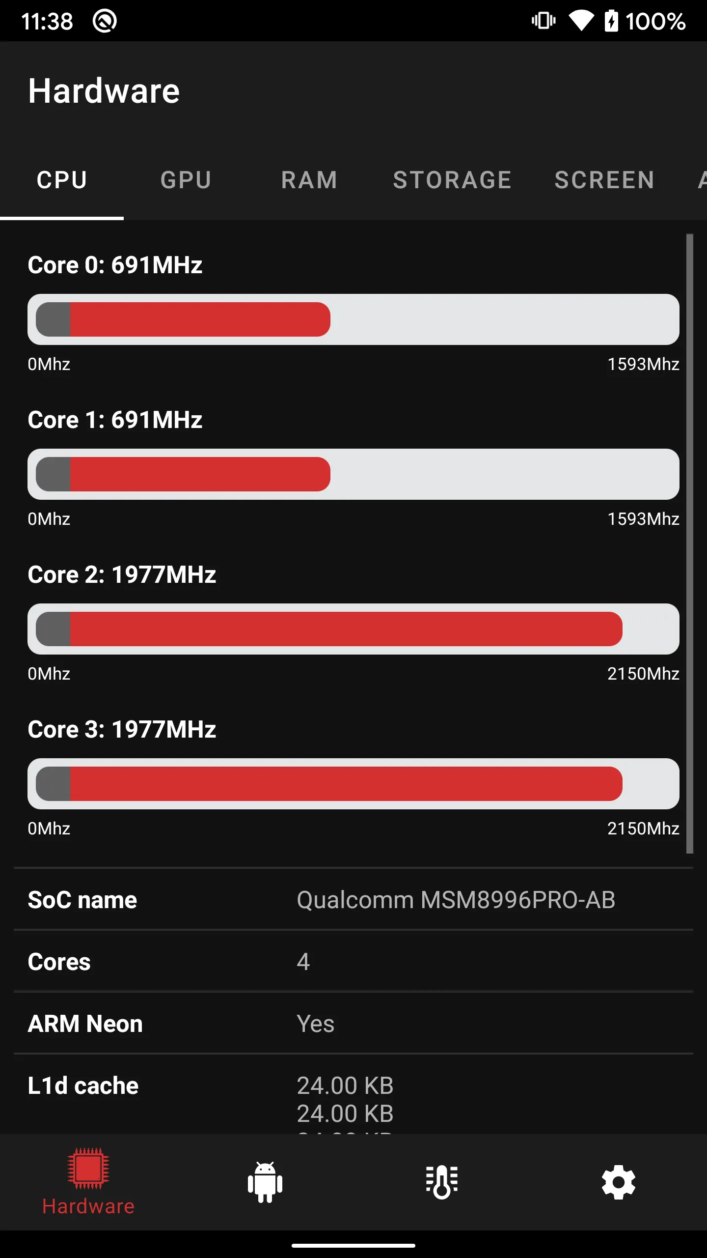 CPU Info (open-source) | Indus Appstore | Screenshot