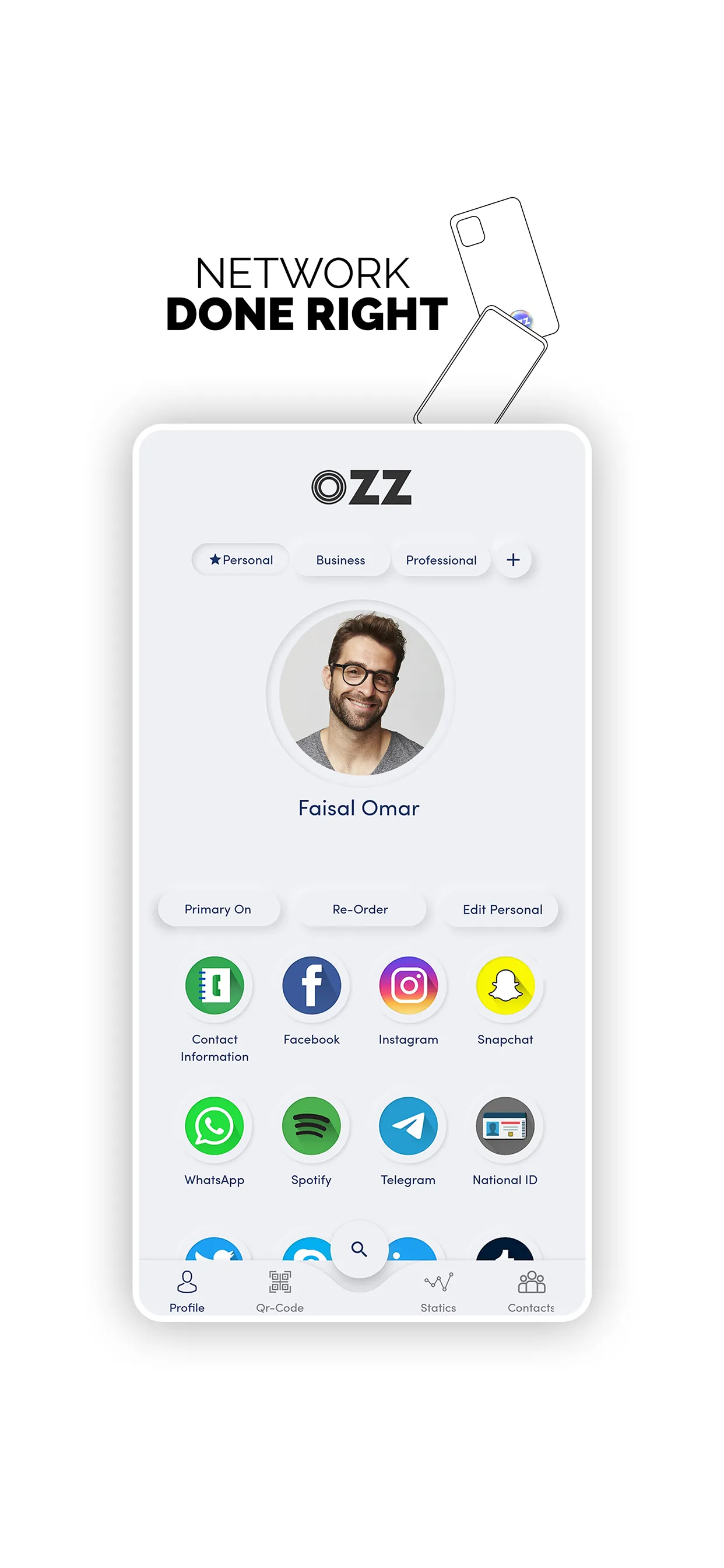 OZZ - Digital Business Card | Indus Appstore | Screenshot