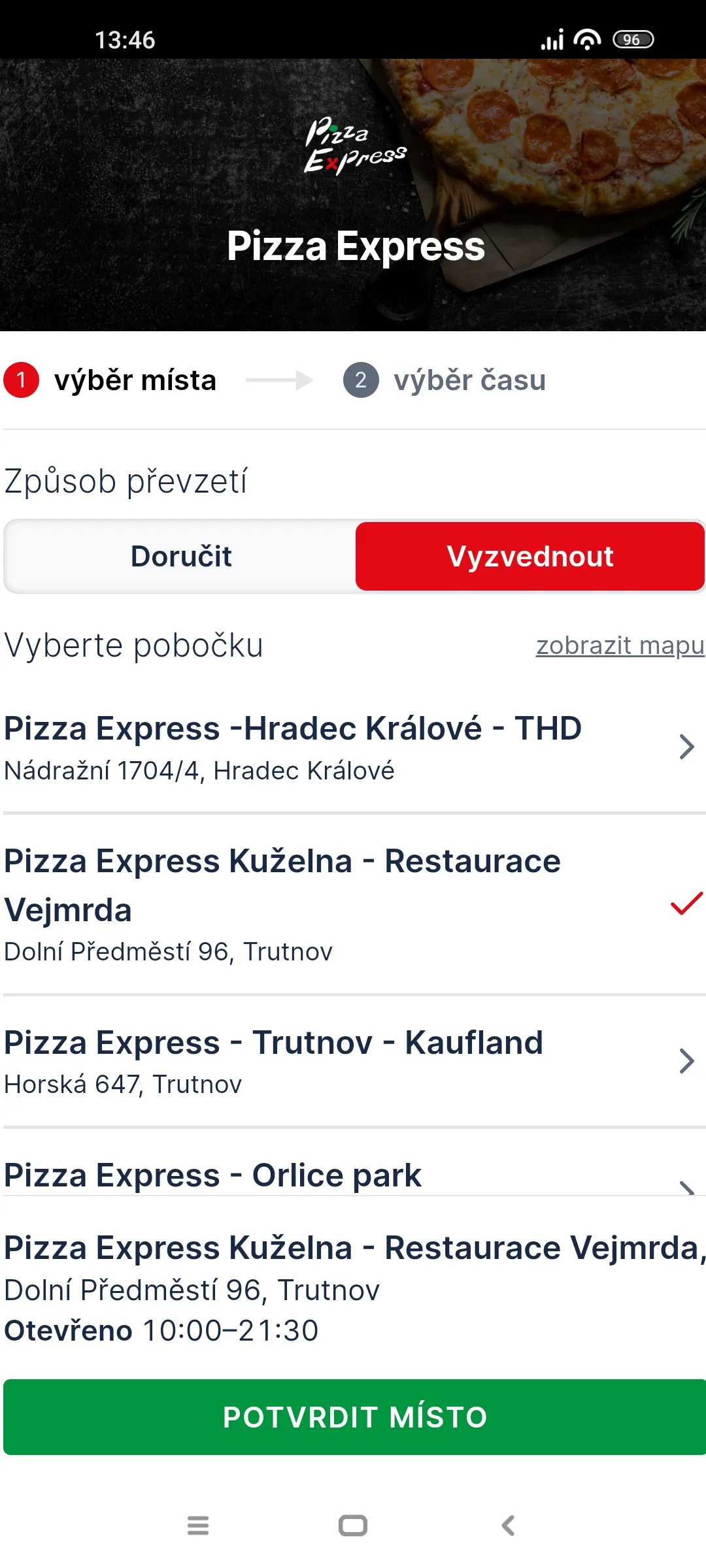 Pizza Express Trutnov | Indus Appstore | Screenshot