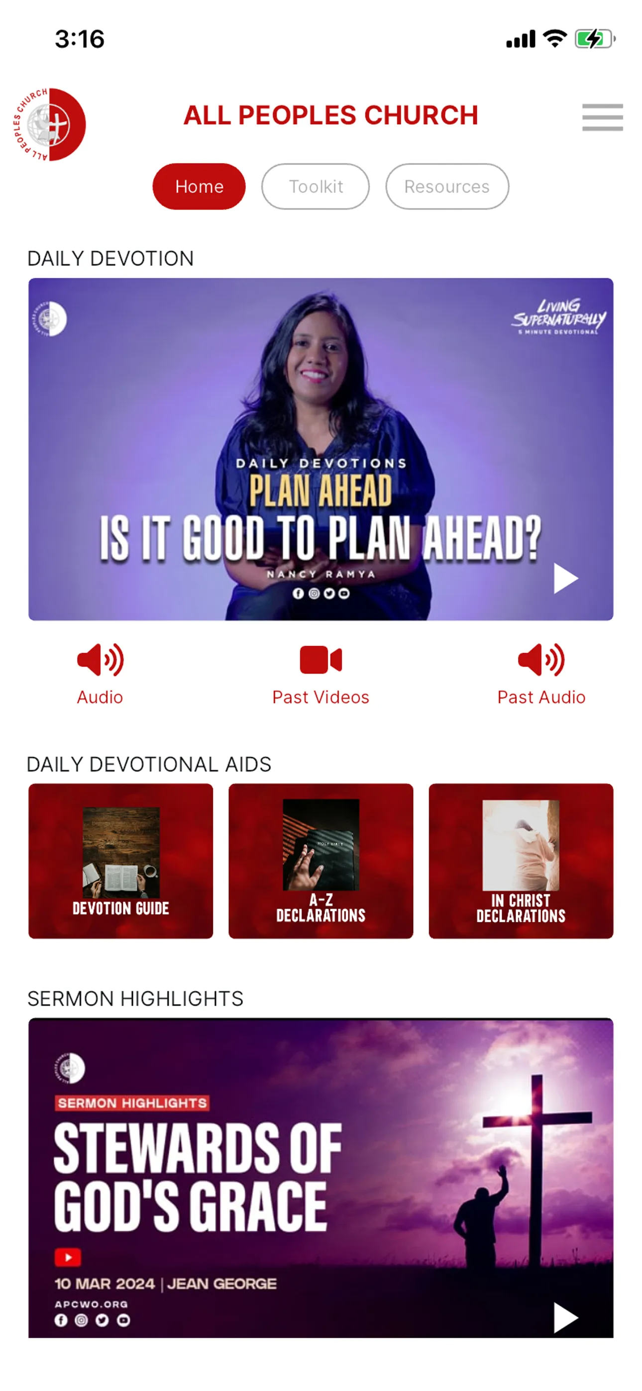 All Peoples Church Bangalore | Indus Appstore | Screenshot