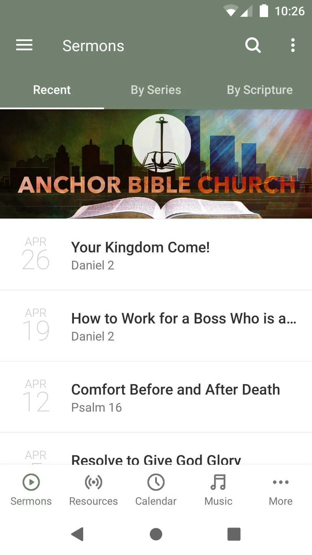 Anchor Bible Church | Indus Appstore | Screenshot