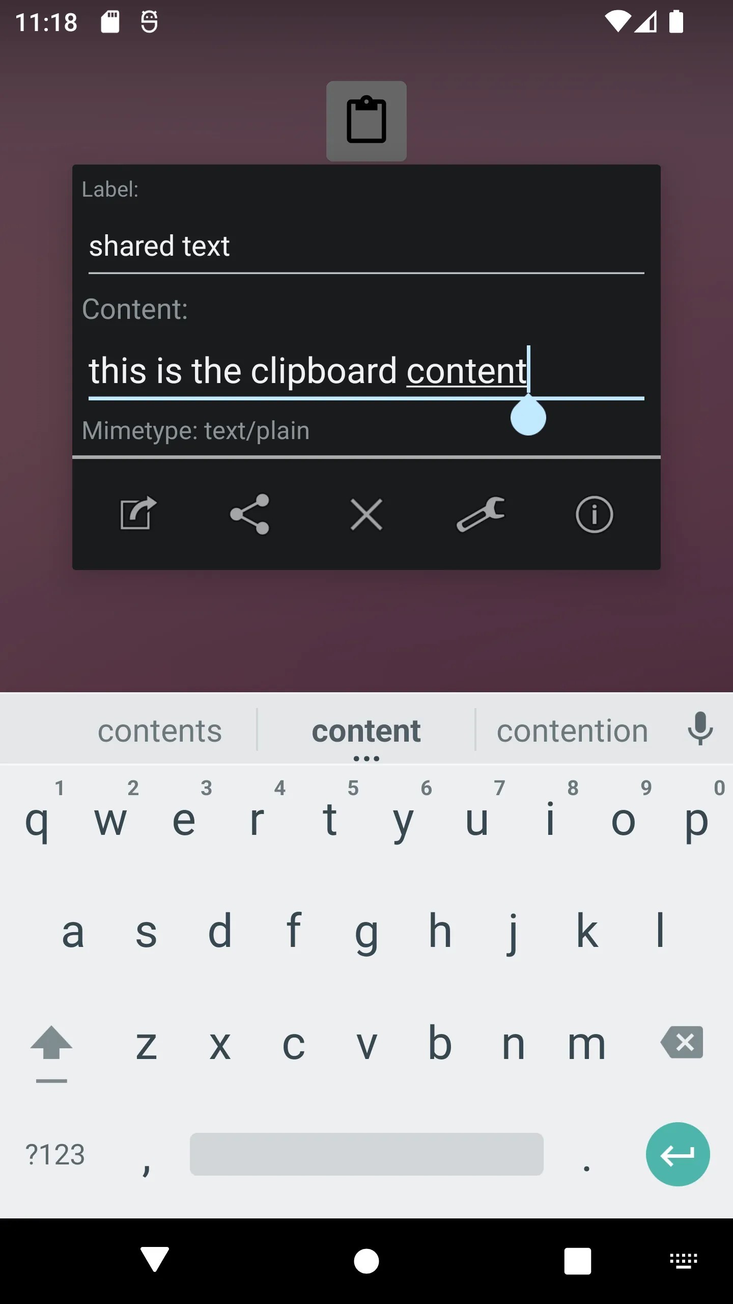 Simple Clipboard Editor | Indus Appstore | Screenshot