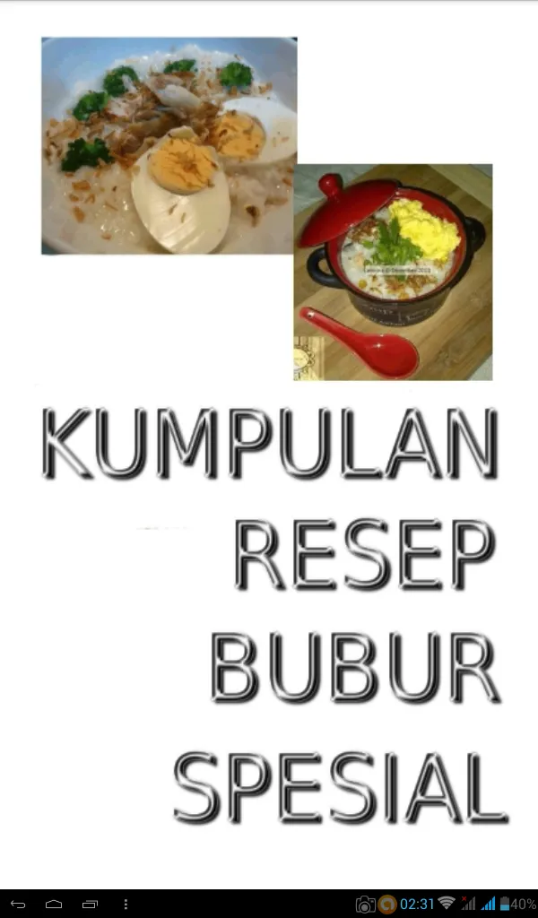 Kumpulan Resep Bubur Spesial | Indus Appstore | Screenshot